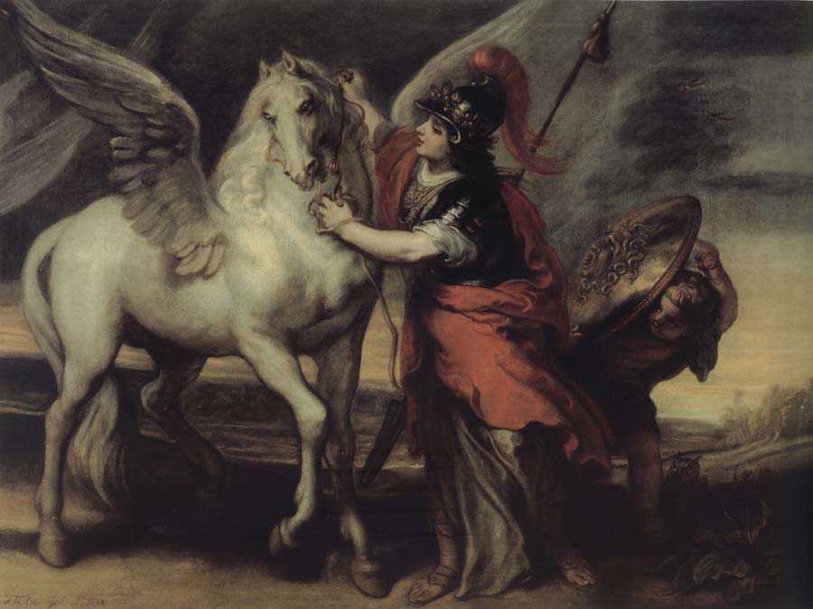 Theodor van Thulden Athene and Pegasus